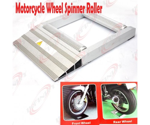  MOTORCYCLE ATV 500lbs UNIVERSAL FRONT REAR WHEEL SPINNER ROLLER LOW PROFILE